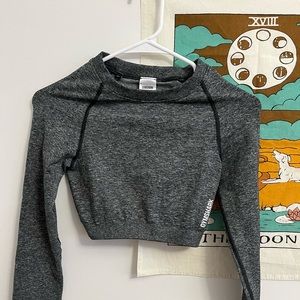 Gymshark Cropped Long Sleeve Workout Top